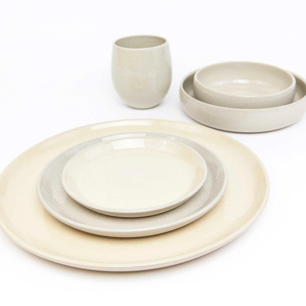 The Party's at Mary's - Stoneware Dinnerware Set in Muslin - Set of 1