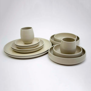 The Party's at Mary's - Stoneware Dinnerware Set in Pita - Set of 2