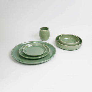 The Party's at Mary's - Stoneware Dinnerware Set in Sage - Set of 1