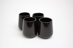 The Party's at Mary's - Stoneware Drinking Cup in Onyx - Set of 4
