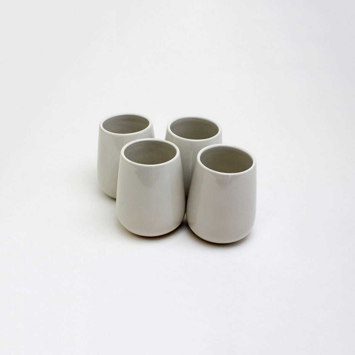 The Party's at Mary's - Stoneware Drinking Cup in Pearl - Set of 4