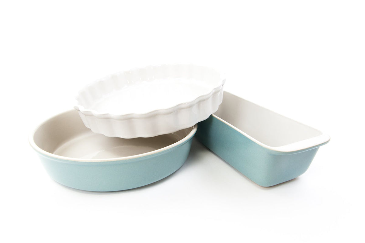 The Party&#39;s at Mary&#39;s Bakeware Set in Pale Jade