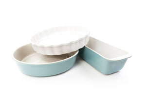 The Party's at Mary's Bakeware Set in Pale Jade