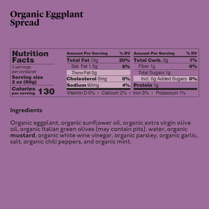 Organic Eggplant Spread - 6.35oz