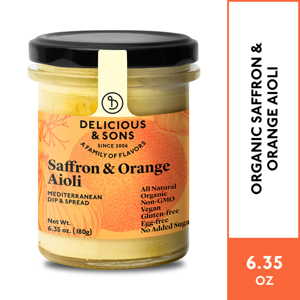 Organic Garlic Aioli with Saffron &amp; Orange