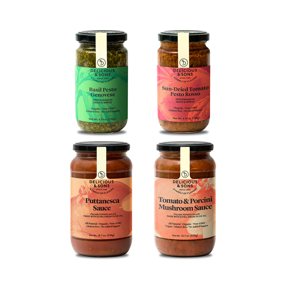 Delicious &amp; Sons Italian Sauce Sampler
