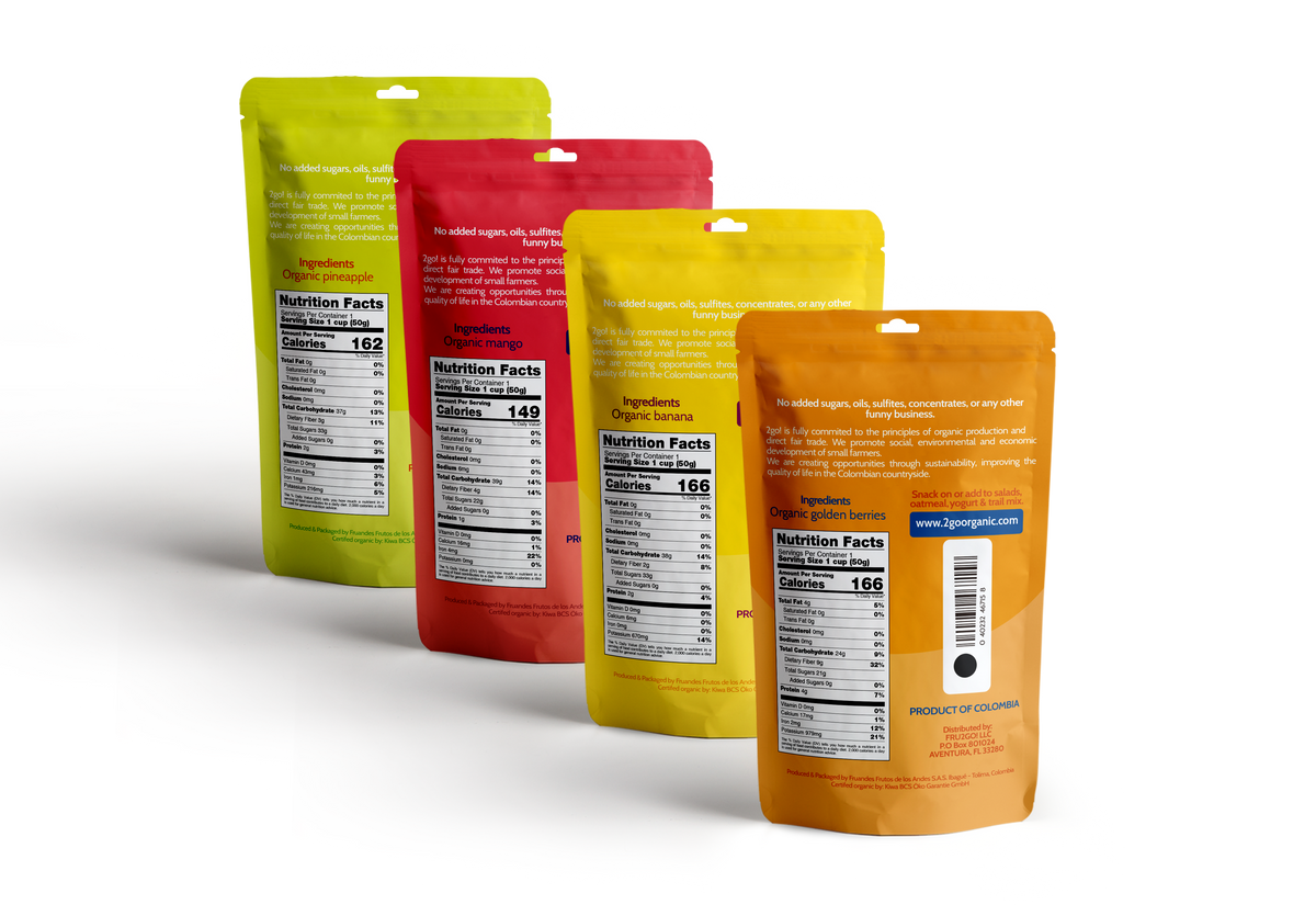 2GO! Organic Dried Fruit Variety Pack