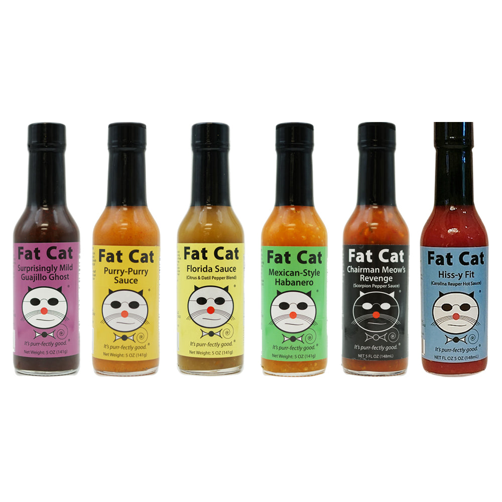 Fat Cat Hot Sauce Variety Pack Bundle
