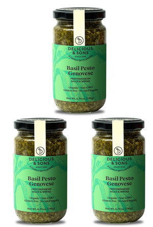 Organic Basil Pesto Genovese - Pack of 3