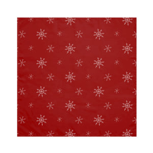 Red Holiday Napkins - Snowflakes