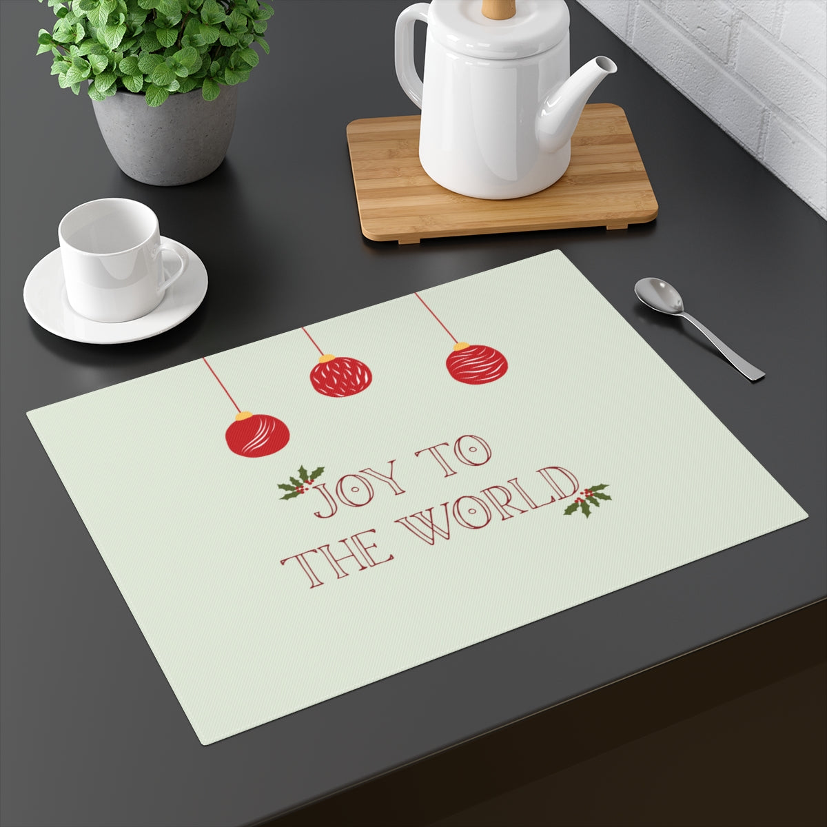 Holiday Table Placemat - Joy to the World