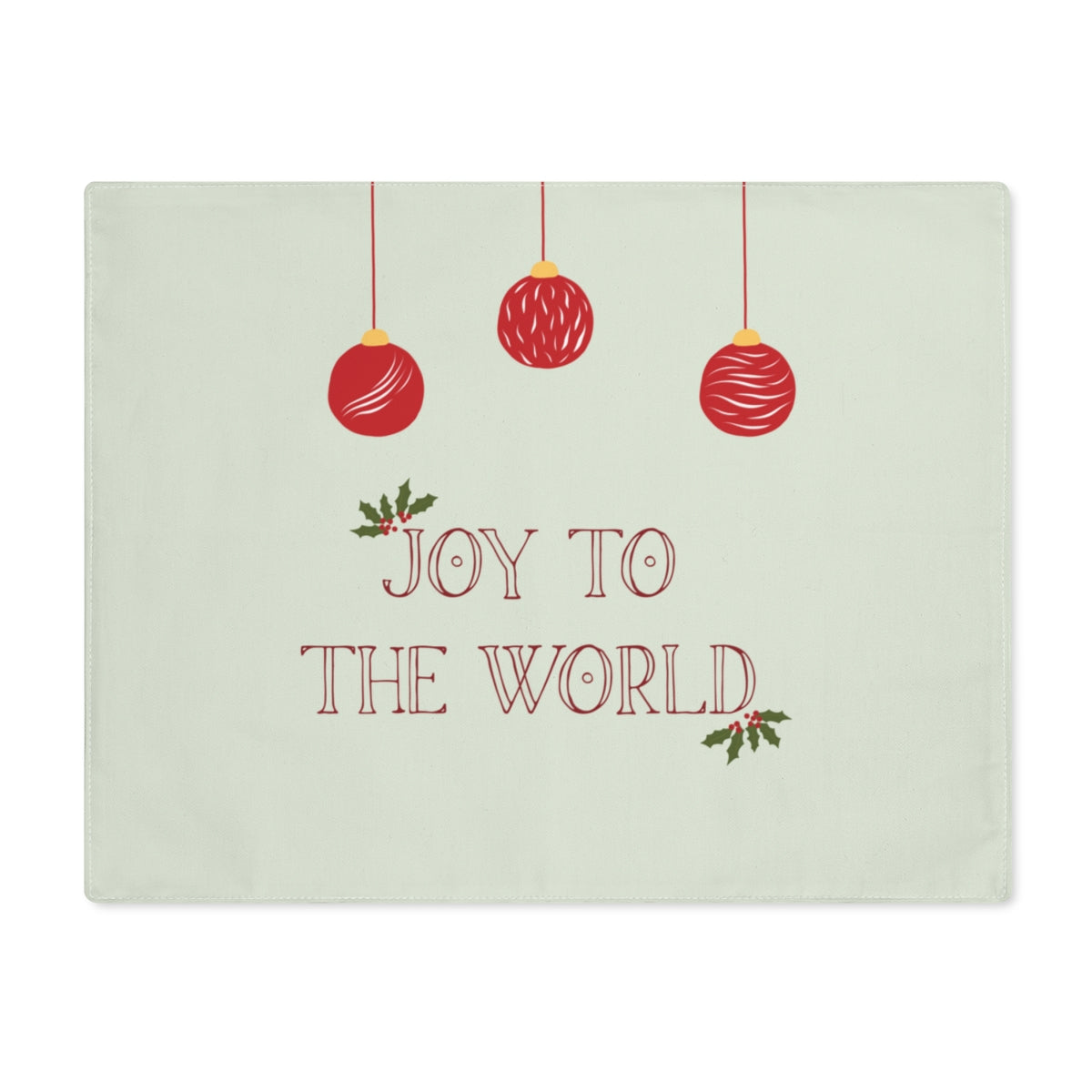 Holiday Table Placemat - Joy to the World