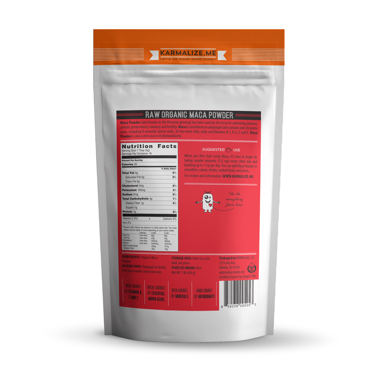 Organic Raw Maca Powder