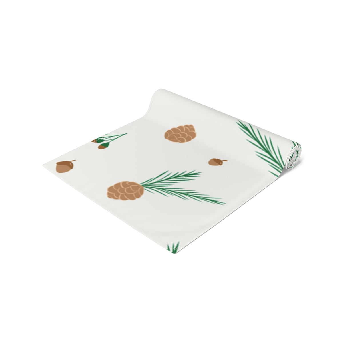 Holiday Table Runner - Pinecones &amp; Acorns