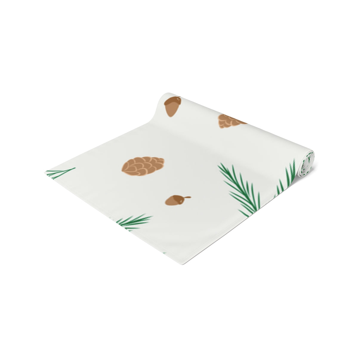 Holiday Table Runner - Pinecones &amp; Acorns