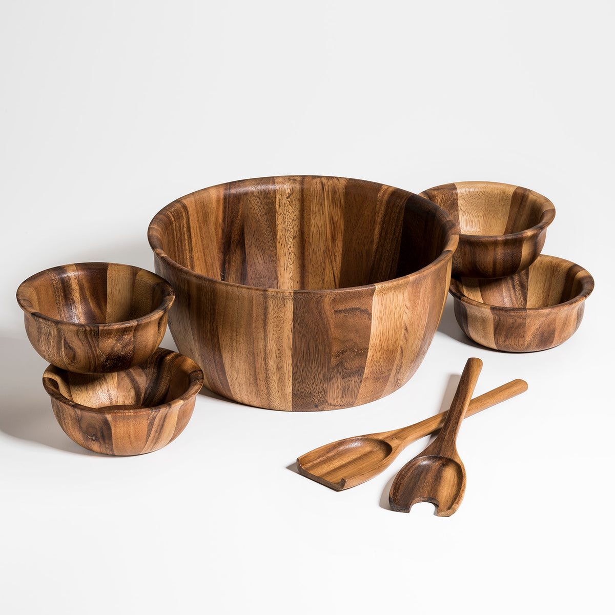 Soro XL Salad Bowl with Servers & 4 Small Bowls