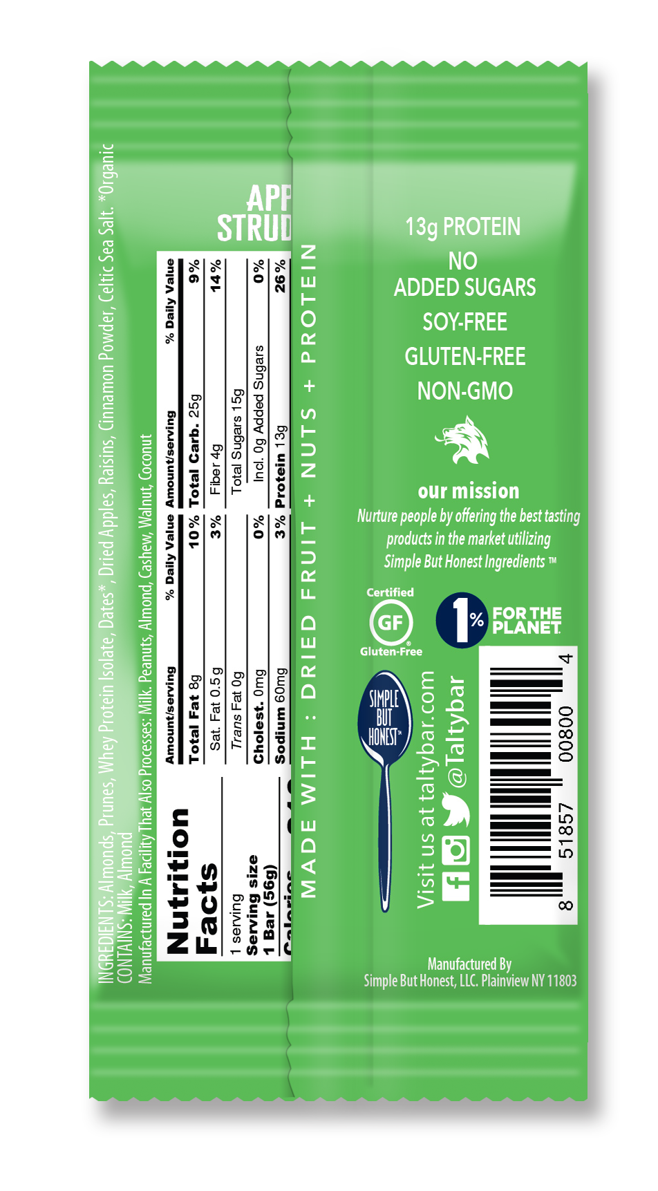 Apple Strudel Protein Bars - Pack of 6