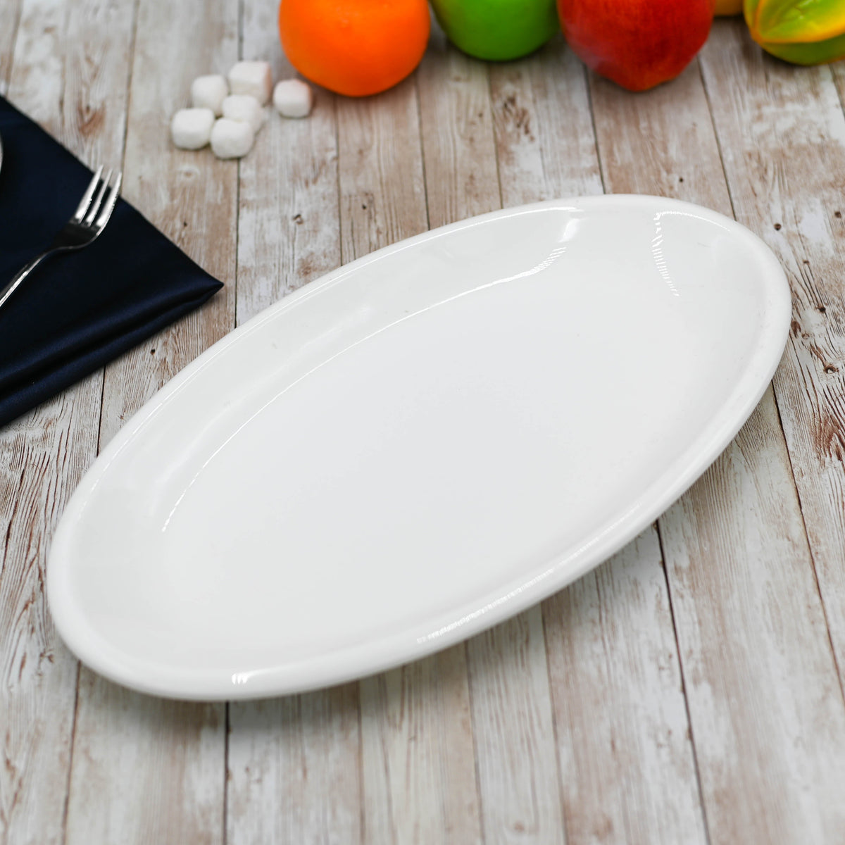 Fine Porcelain Oval Platter - 14.5&quot;