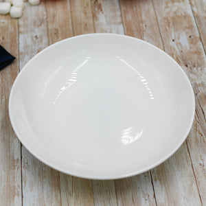 Fine Porcelain Round Deep Platter - 12"