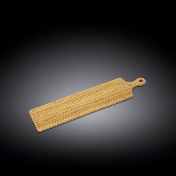 Natural Bamboo Long Serving Board - 26&quot;x5.9&quot;