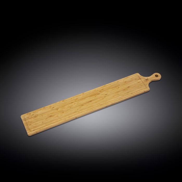 Natural Bamboo Long Serving Board - 34.3&quot;x5.9&quot;