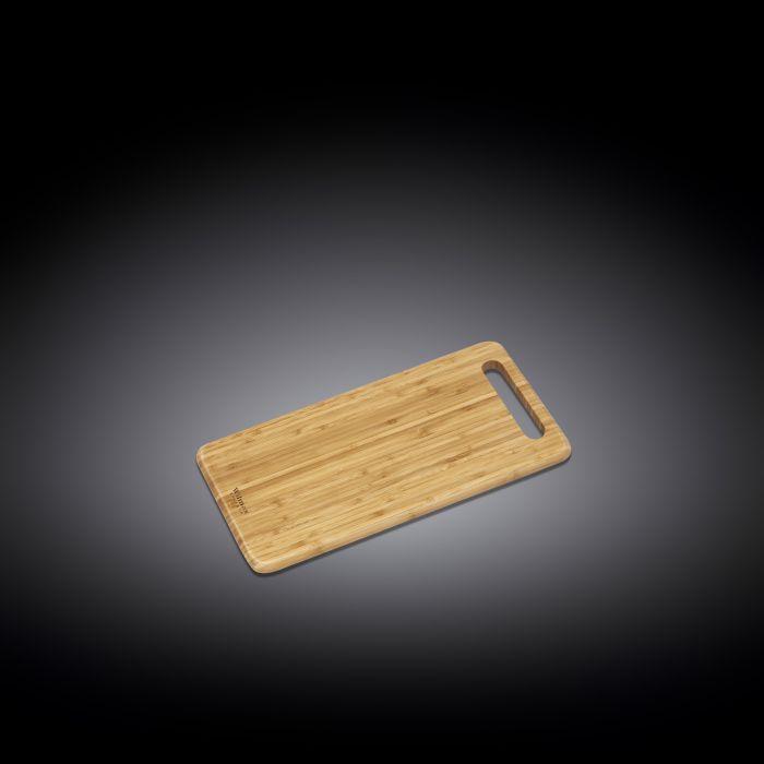 Natural Bamboo Long Serving Board - 15.8&quot;x7.9&quot;