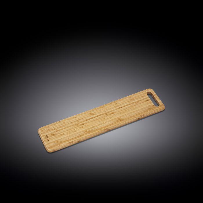 Natural Bamboo Long Serving Board - 23.6&quot;x5.9&quot;