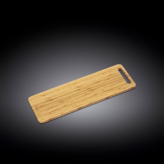 Natural Bamboo Long Serving Board - 23.6&quot;x7.9&quot;