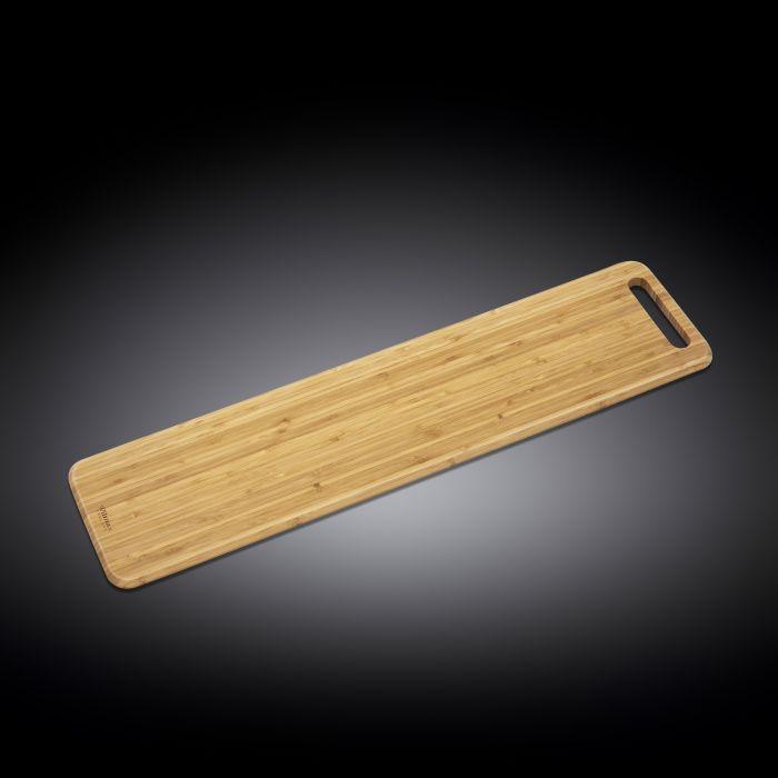 Natural Bamboo Long Serving Board - 31.5&quot;x7.9&quot;