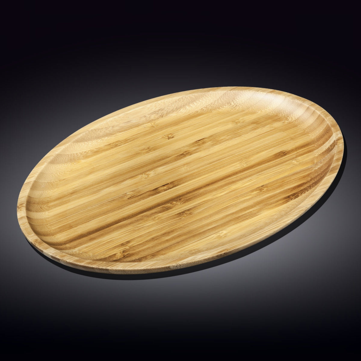 Natural Bamboo Oval Platter - 18&quot;x13.25&quot;