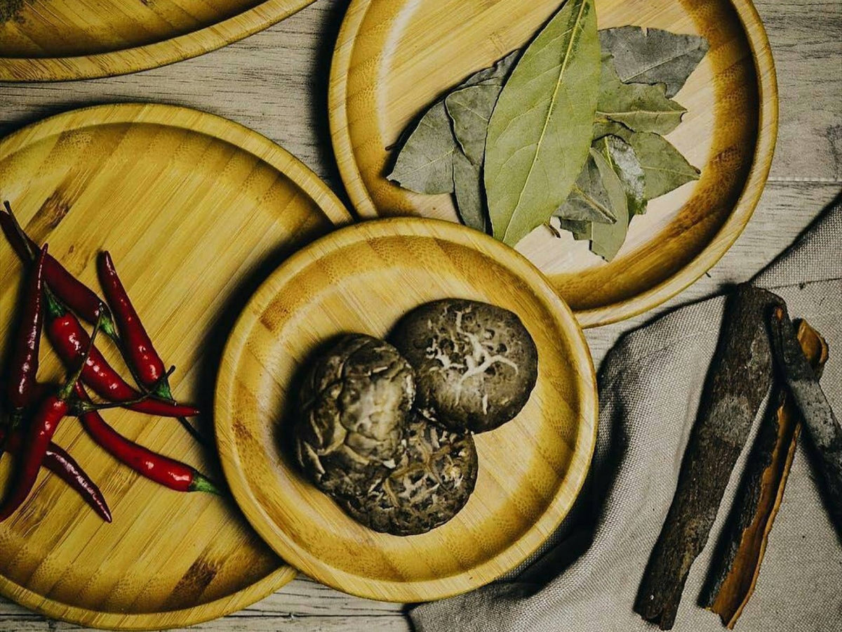 Natural Bamboo Plate - 8&quot;