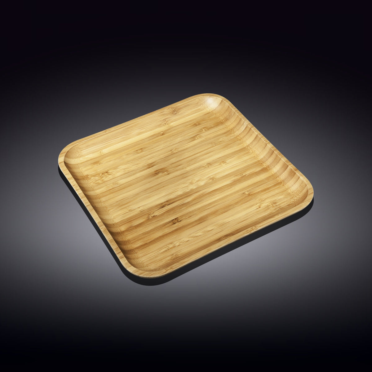 Natural Bamboo Plate - 10&quot;x10&quot;