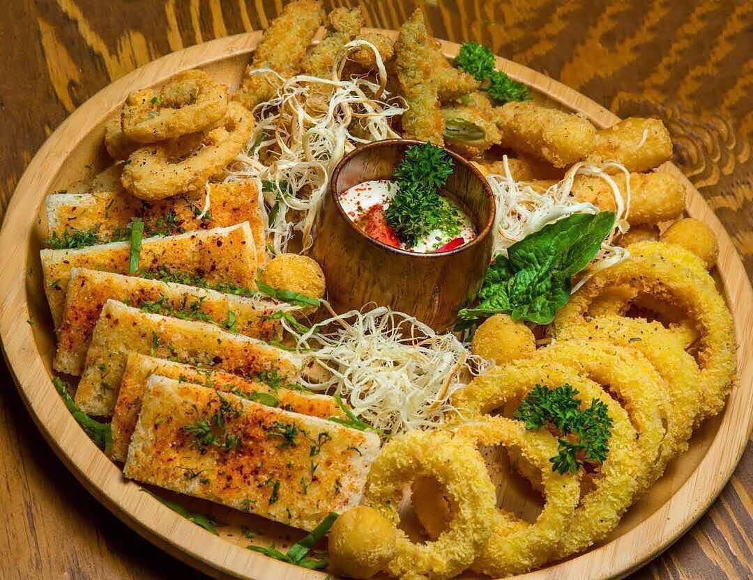 Natural Bamboo 2 Section Platter - 12&quot; - The Party&#39;s at Mary&#39;s