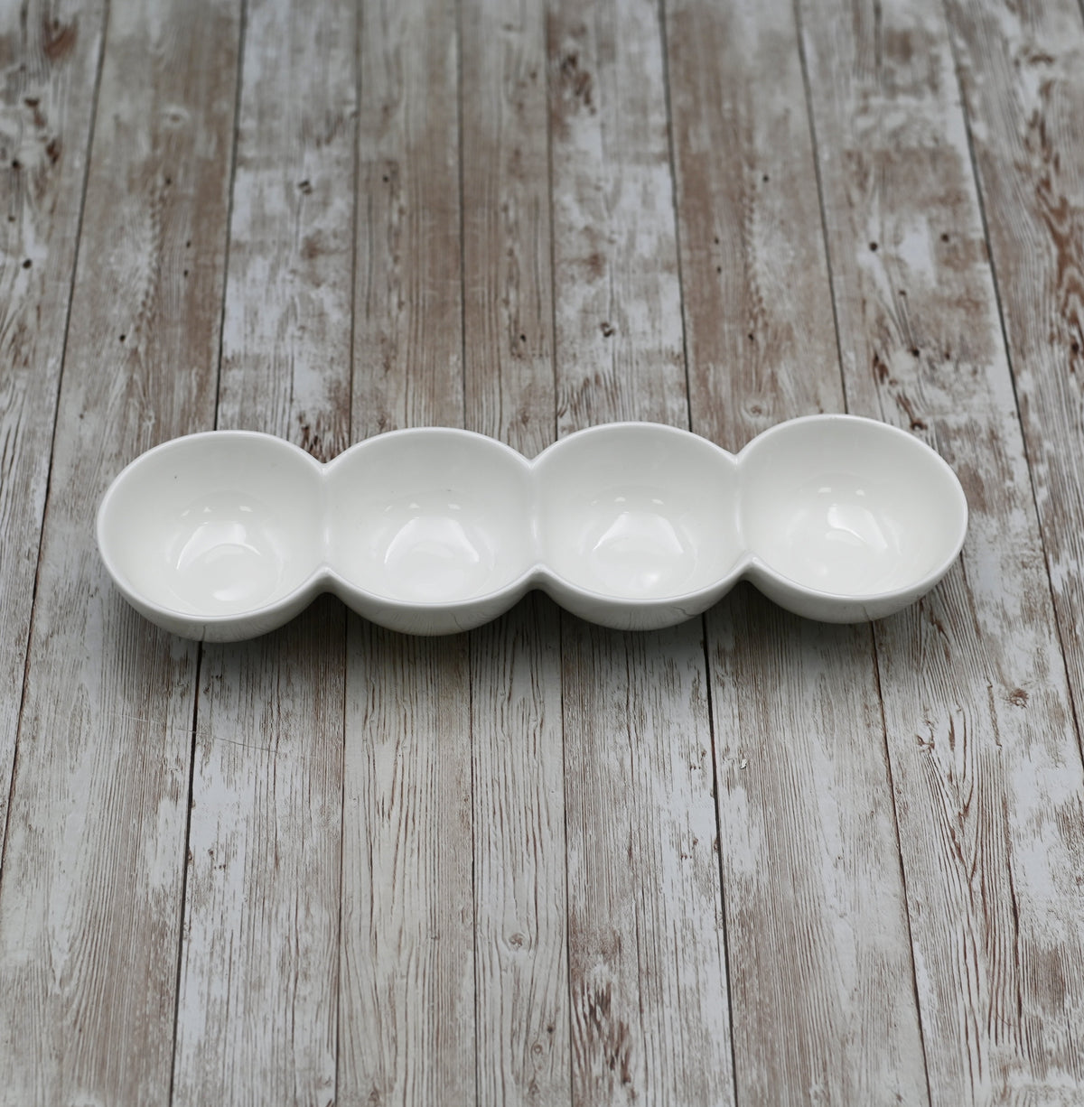 Fine Porcelain Divided Dish - 12&quot;x3.25&quot;x1.5&quot;
