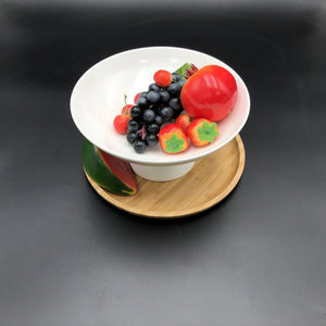 Fine Porcelain Fruit Vase - 9.5"x4.5"