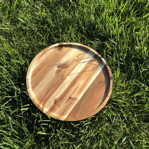 Acacia Round Plate Platter - 12" Diameter