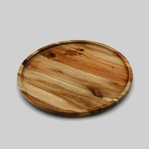 Acacia Round Plate Platter - 12" Diameter