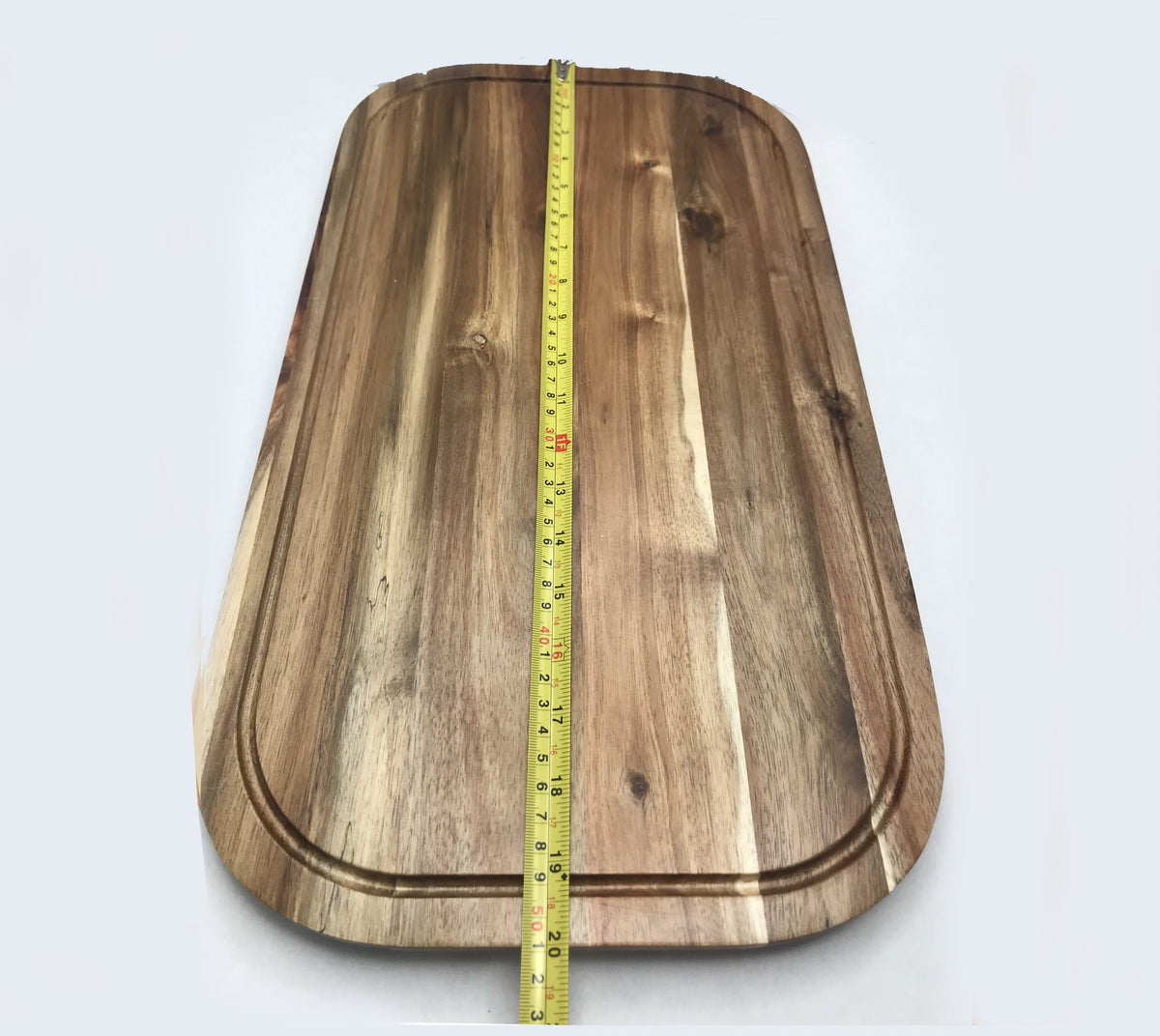 Acacia Serving Rounded cutting board 20" X 11"