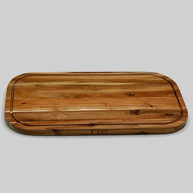 Acacia Serving Rounded cutting board 20" X 11"