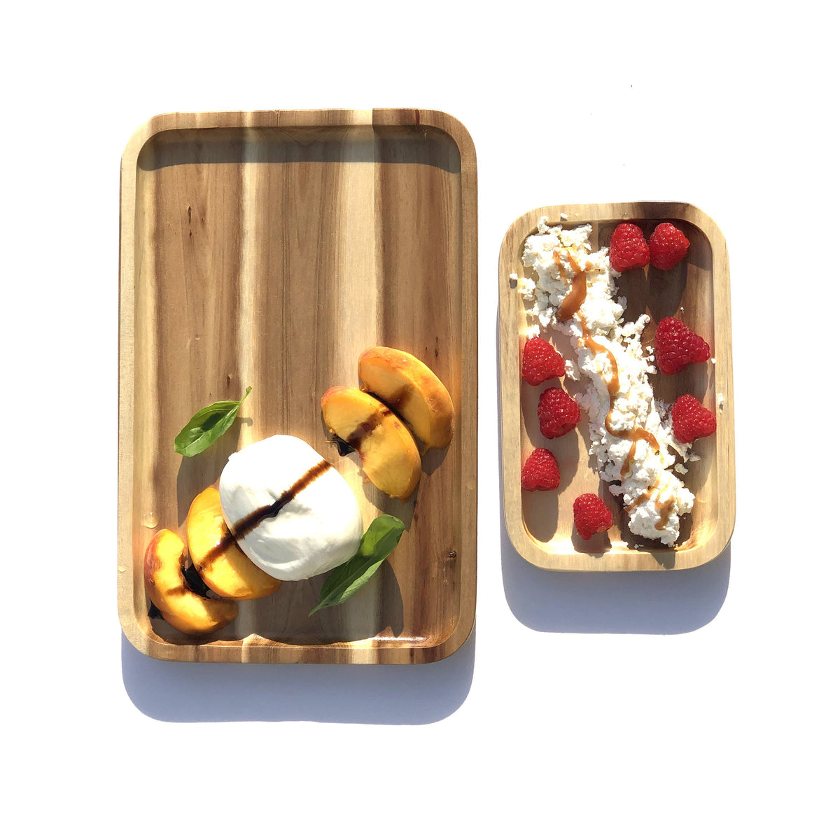 Rectangle Acacia Platters - Set of 2